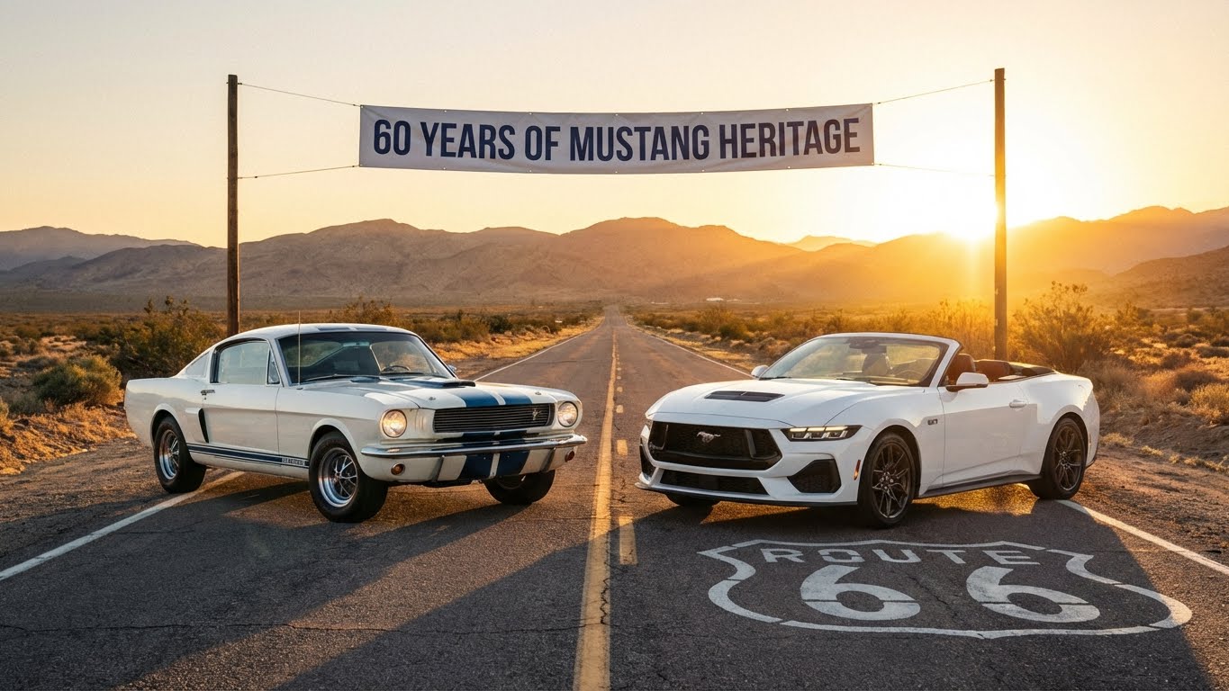Win Twee Mustangs - 1966 & 2025 Edities